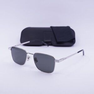 Saint Laurent SL529 002 Square Sunglasses - Silver/Grey